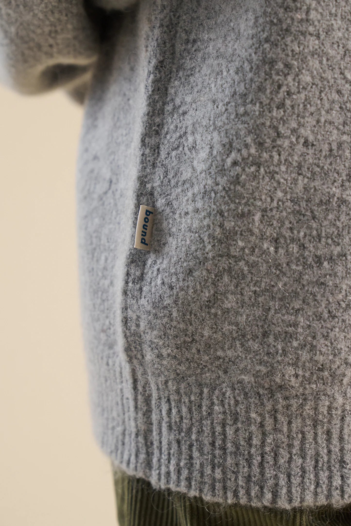 Megztinis BOUND BAXTER MOHAIR BLEND SWEATER - GREY UNISEX