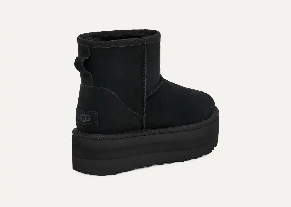 UGG CLASSIC MINI PLATFORM BLK