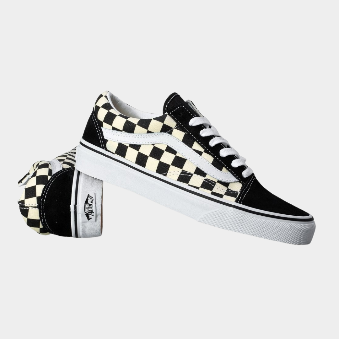 Sportbačiai Vans Old Skool PRIMARY CHECK BLACK WHITE VN0A38G1P0S1