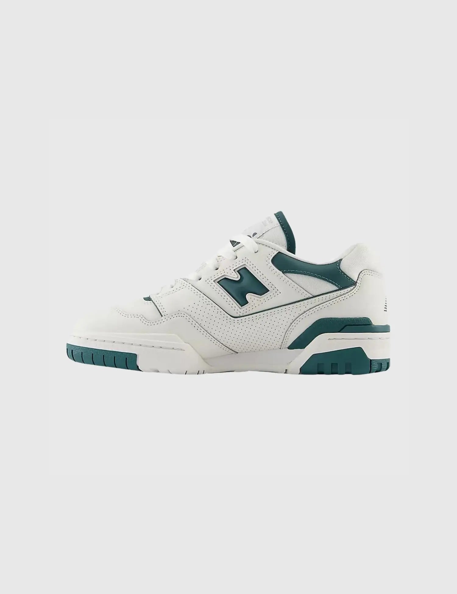 New Balance Women's 550 Grey/Green Leather