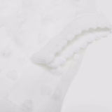 Short Heart Mesh Socks White