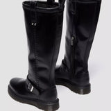 Anistone Knee High Leather Biker Boot