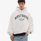 WRSTBHVR OFFBEAT V2 WHITE GREY MELAGNE HOODIE