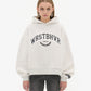 WRSTBHVR OFFBEAT V2 WHITE GREY MELAGNE HOODIE