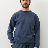 Heavy Jersey Long Sleeve Crew T-Shirt Navy