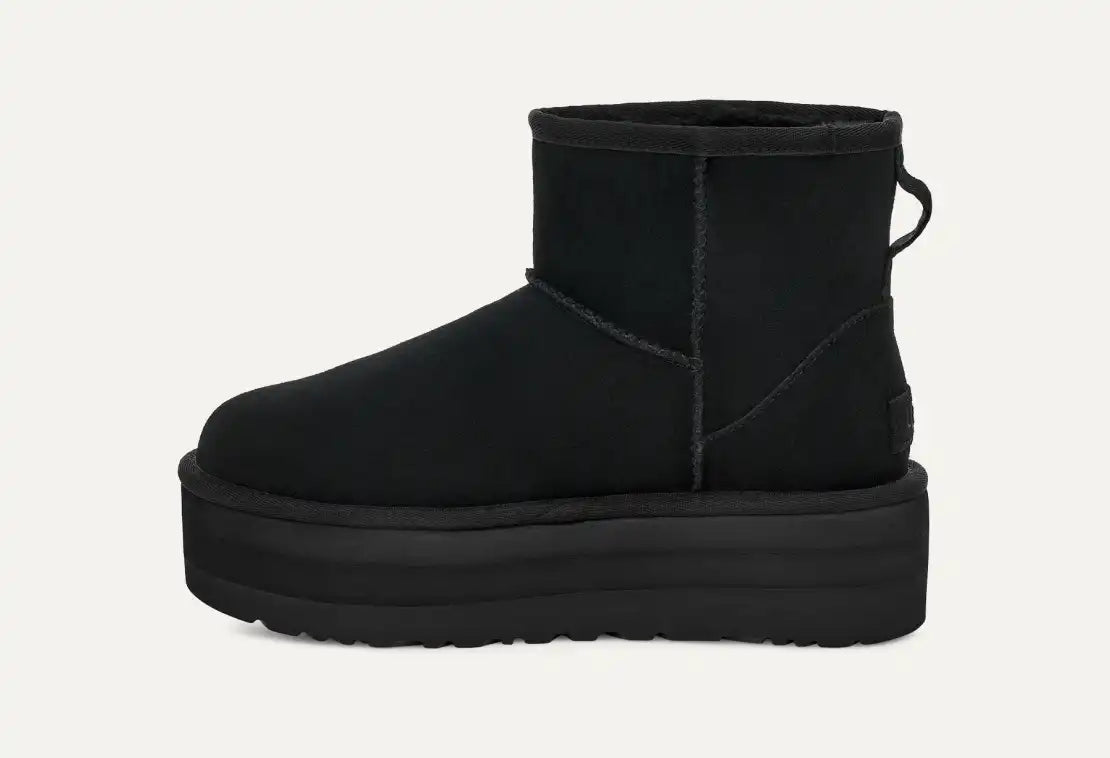 UGG CLASSIC MINI PLATFORM BLK