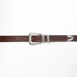 Western Silver Belt Dark Brown