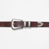 Western Silver Belt Dark Brown