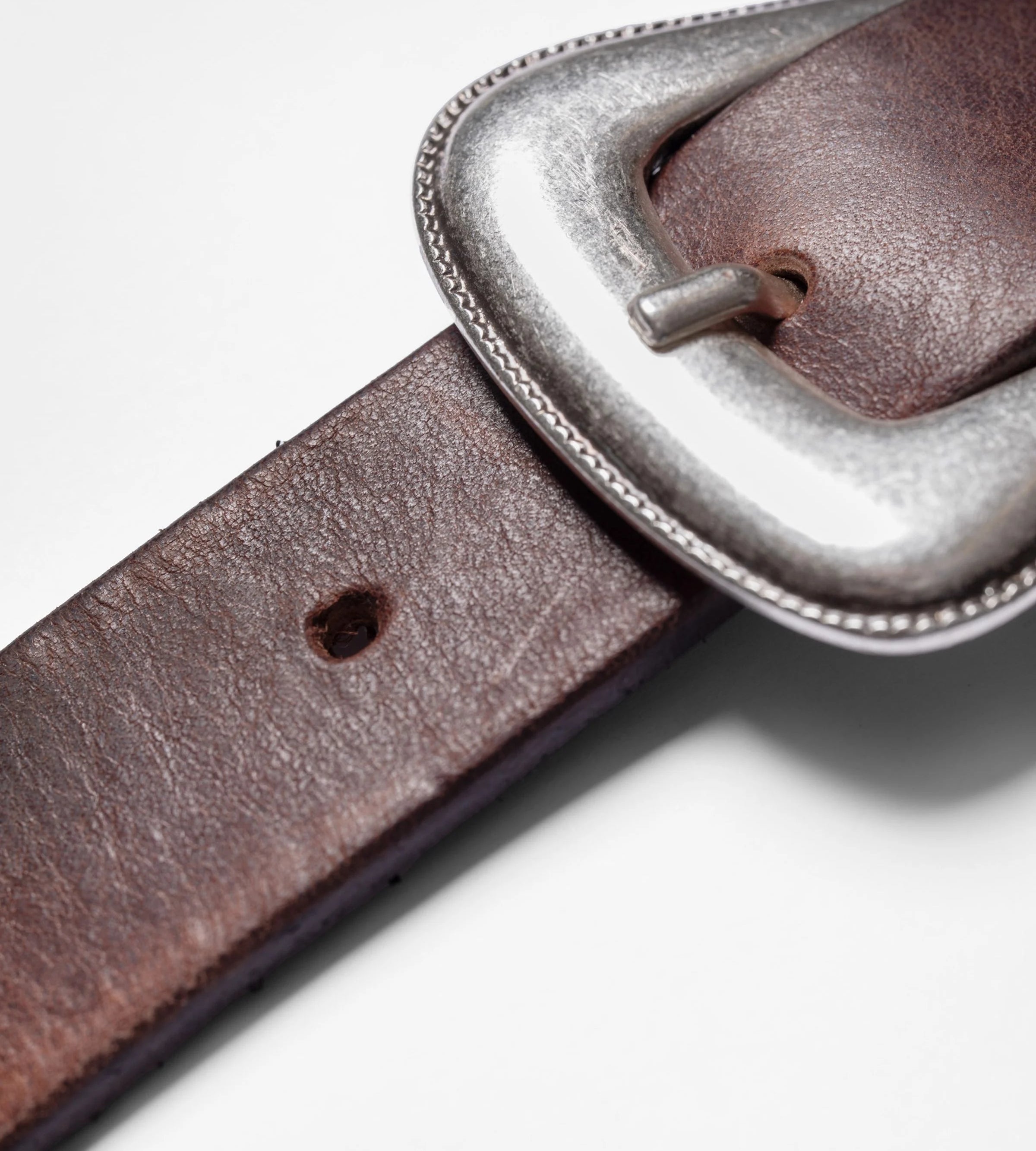 Western Silver Belt Dark Brown