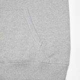 Gunde Logo Hoodie Grey Melange