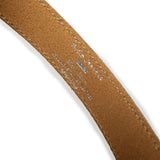 Western Suede Silver Belt Tobacco