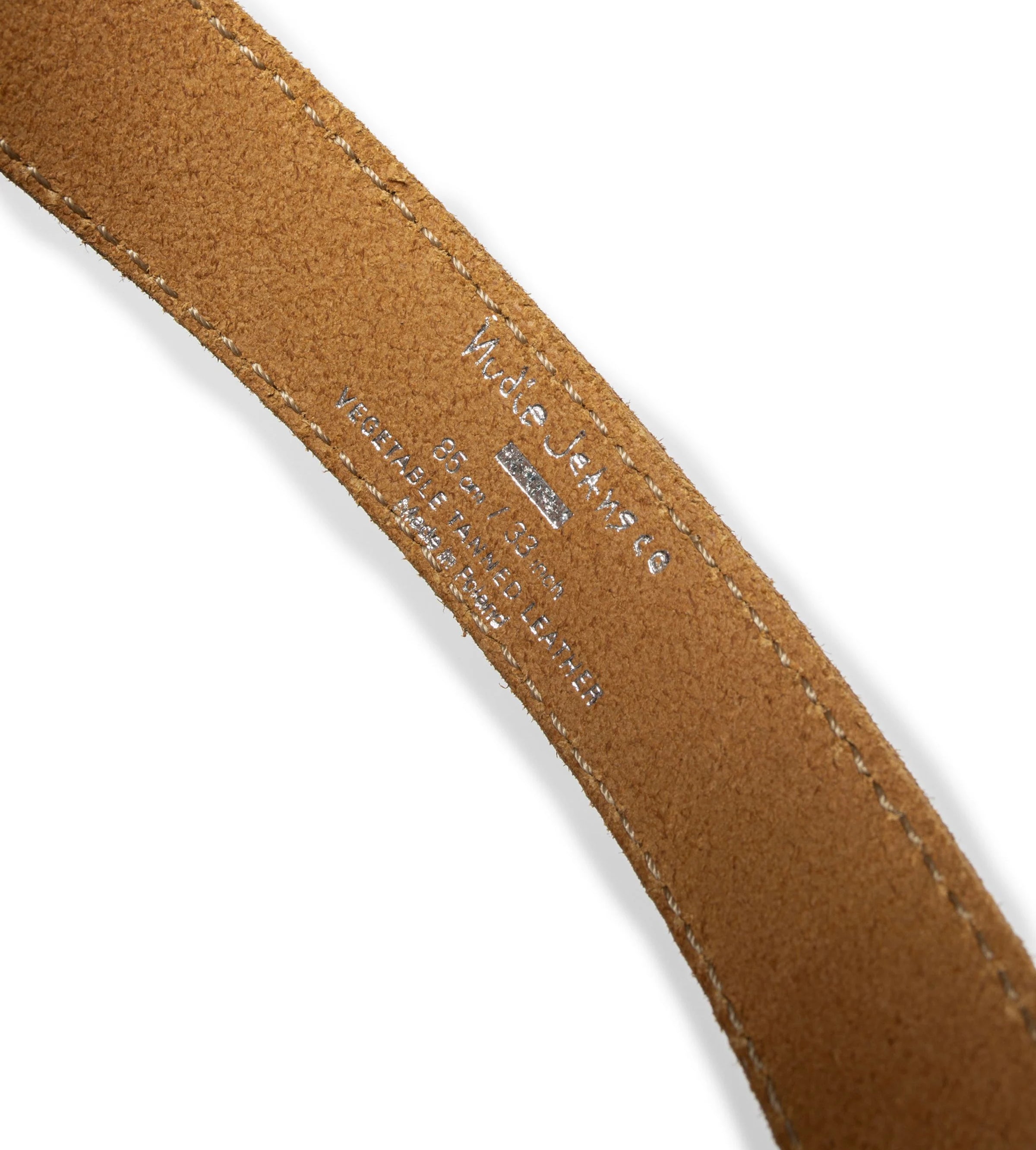 Western Suede Silver Belt Tobacco