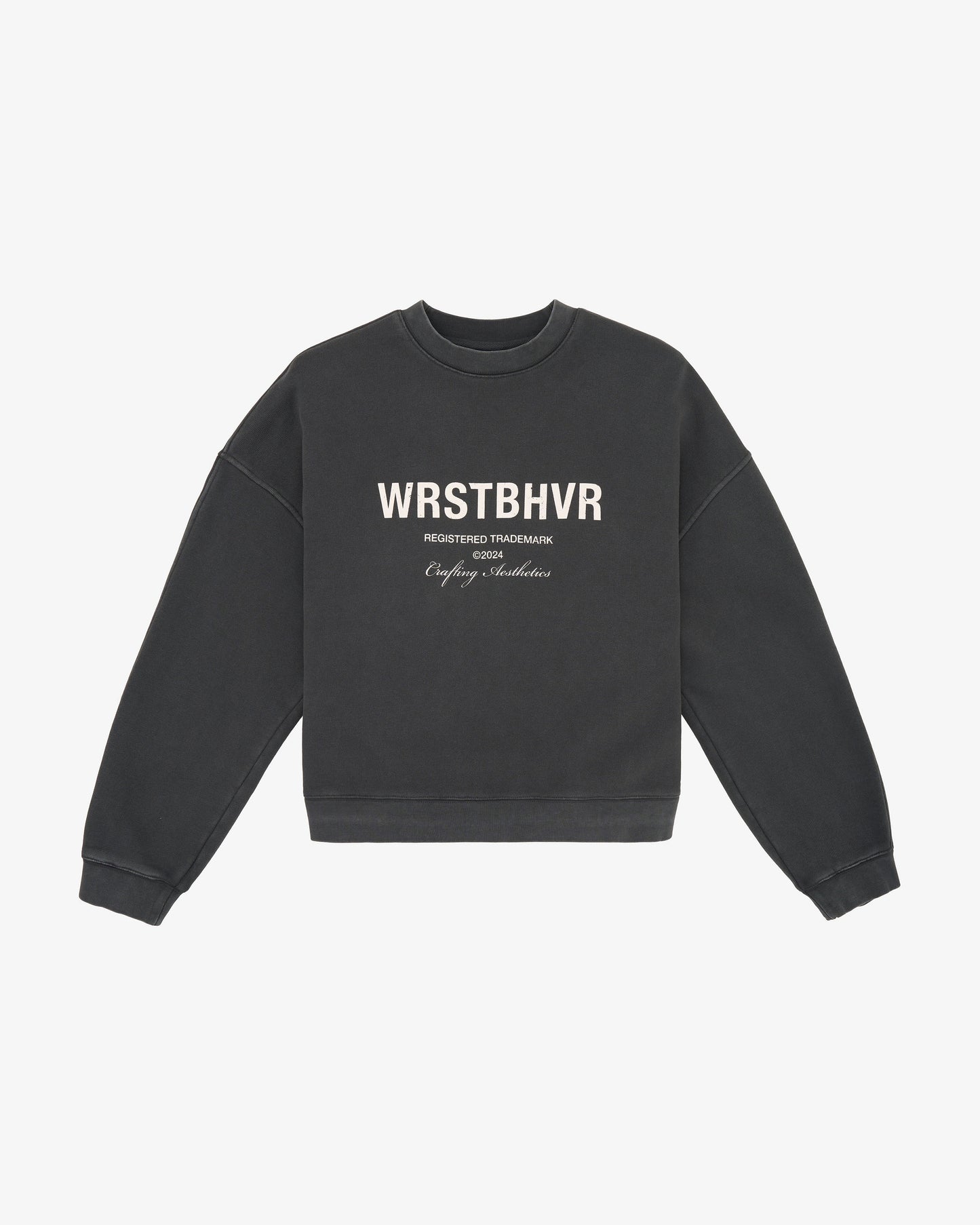 WRSTBHVR MECK BLACK VINTAGE SWEATSHIRT