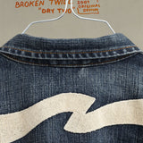 Conny Denim Jacket Big Wave Blue