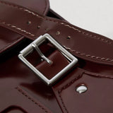 11 Inch Vegan Satchel Cherry Red