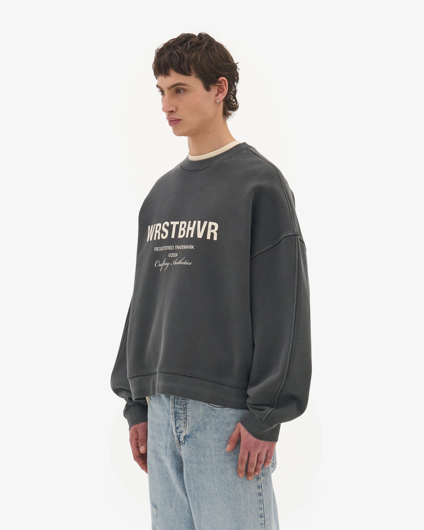 WRSTBHVR MECK BLACK VINTAGE SWEATSHIRT