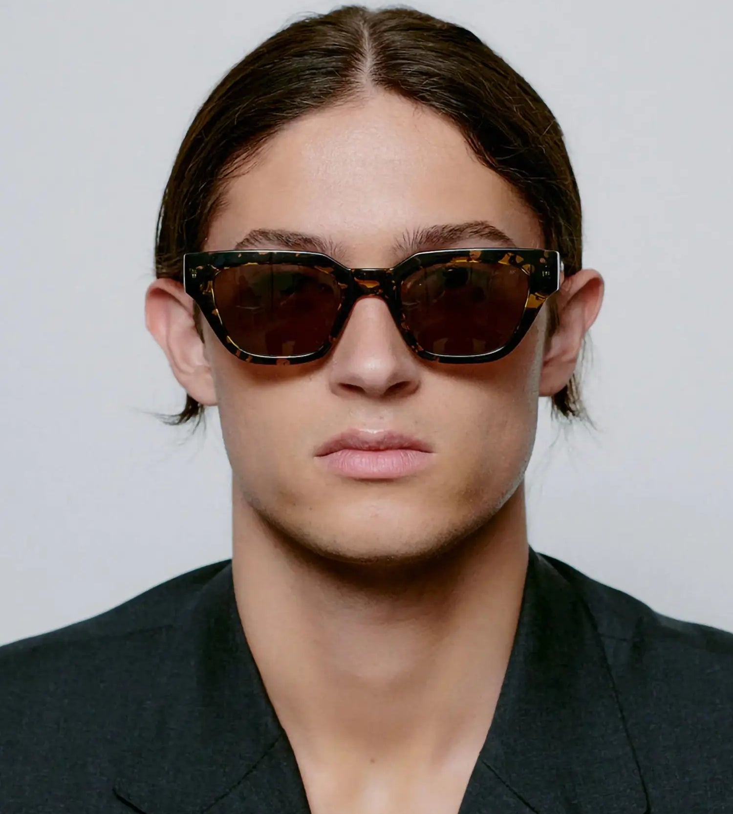 Akiniai A.KJAERBEDE KAWS BLACK YELLOW TORTOISE