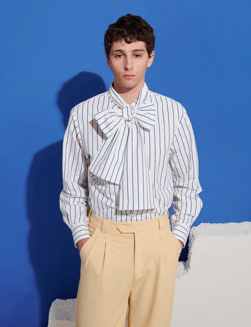 Hydra Stripe Bow Shirt