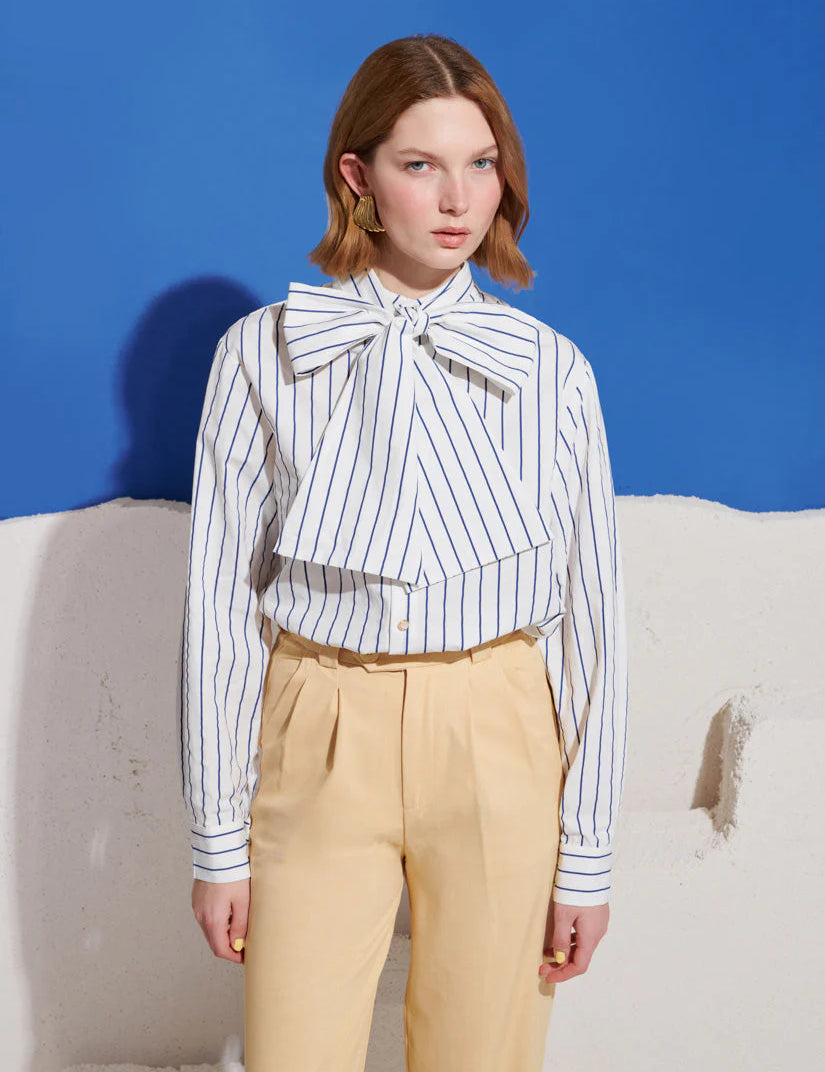 Hydra Stripe Bow Shirt