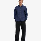 Organic Straight Leg Sweatpants Deep Black