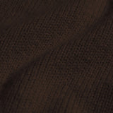 Oversized Merino Wool Crew Coffee Brown
