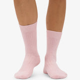 Merino Wool Blend Sock Faded Pink