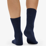 Merino Wool Blend Sock Navy Blue