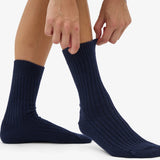 Merino Wool Blend Sock Navy Blue