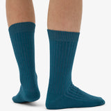 Merino Wool Blend Sock Ocean Green