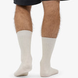 Merino Wool Blend Sock Optical White