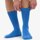 Merino Wool Blend Sock Pacific Blue