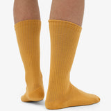 Organic Active Sock Burned Yellow