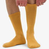 Organic Active Sock Burned Yellow