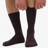 Organic Active Sock Burned Coffee Brown