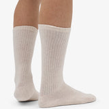 Organic Active Sock Ivory White