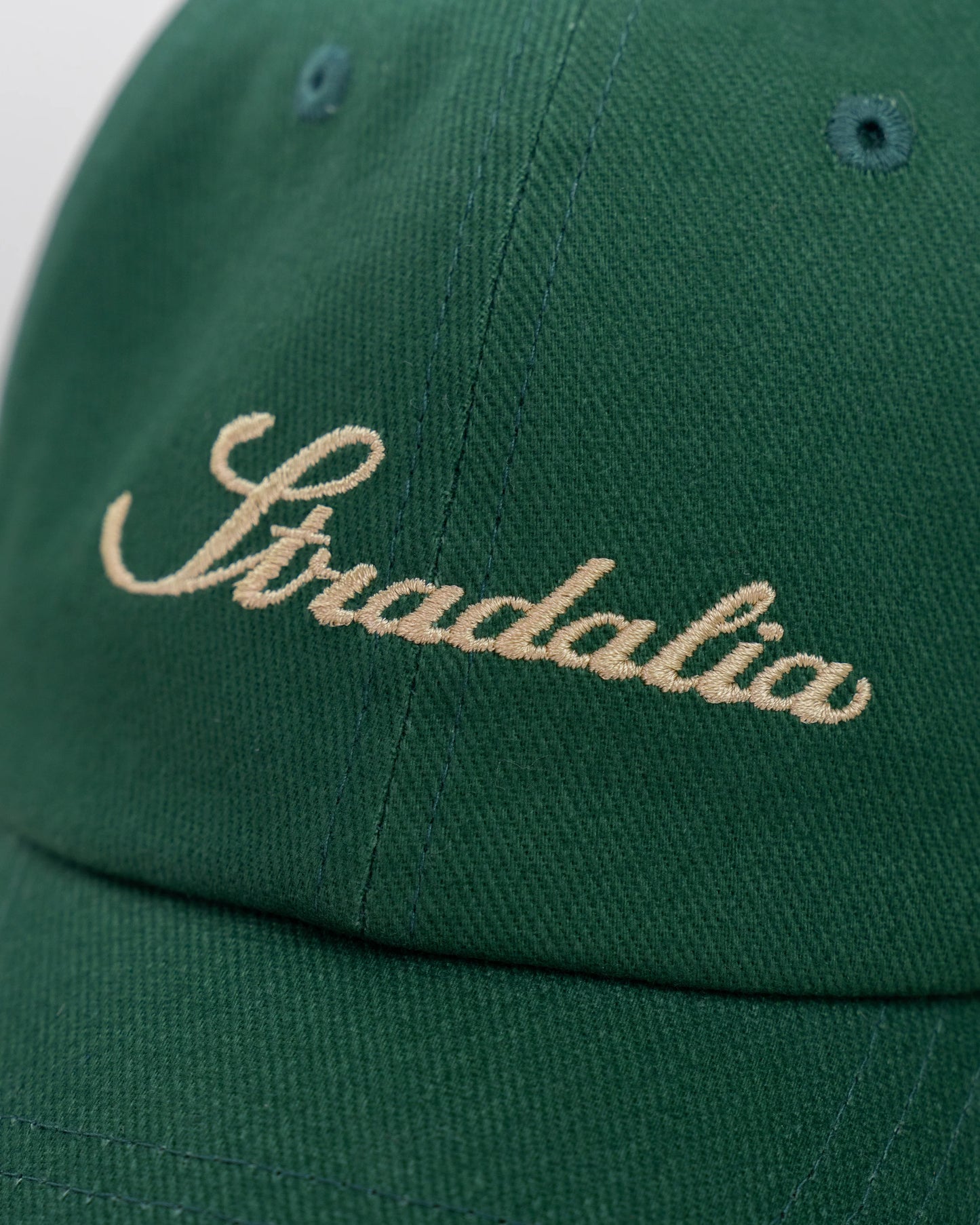 STRADALIA SCRIPT GREEN HAT