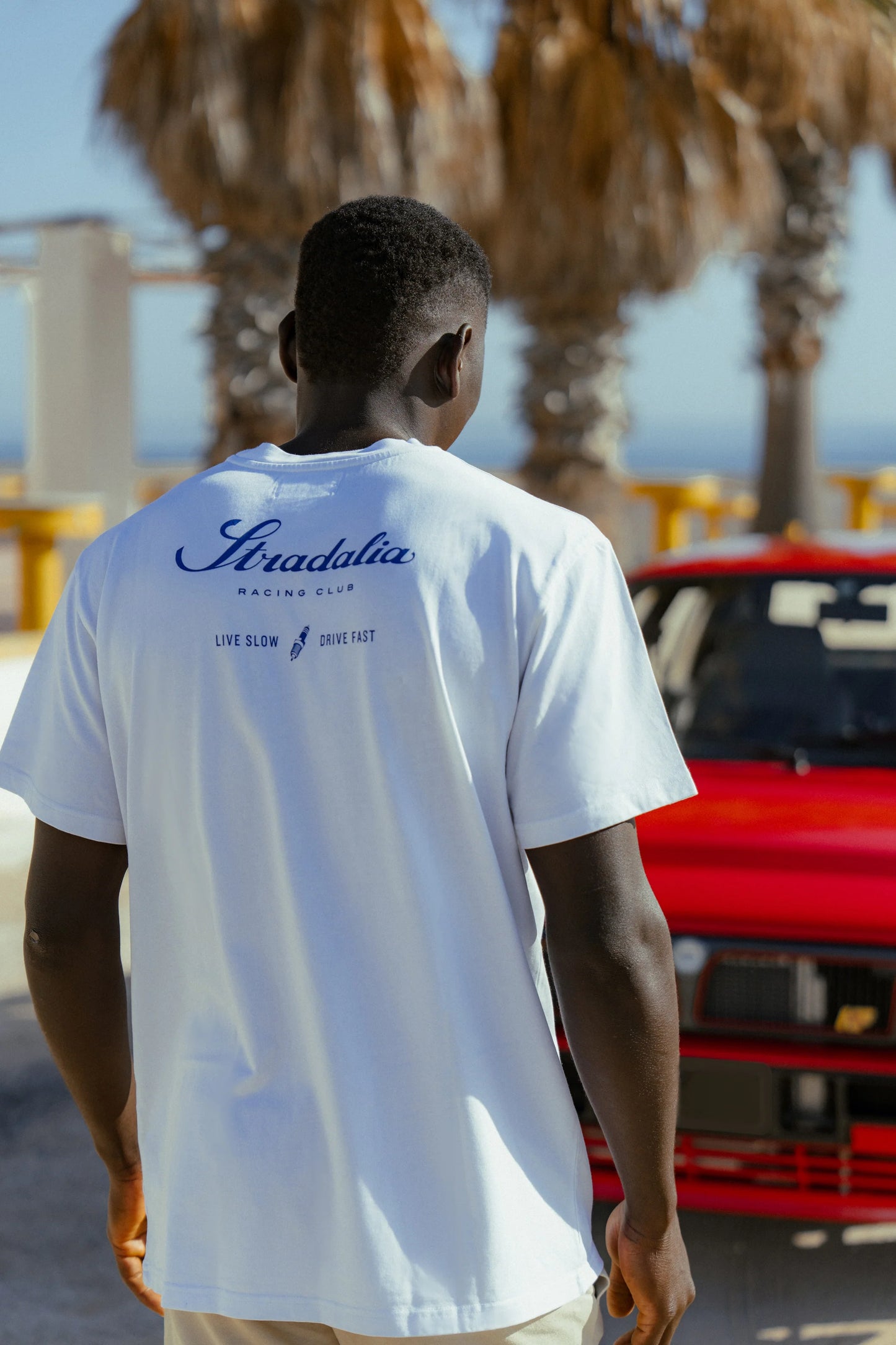 STRADALIA LIVE SLOW. DRIVE FAST TEE