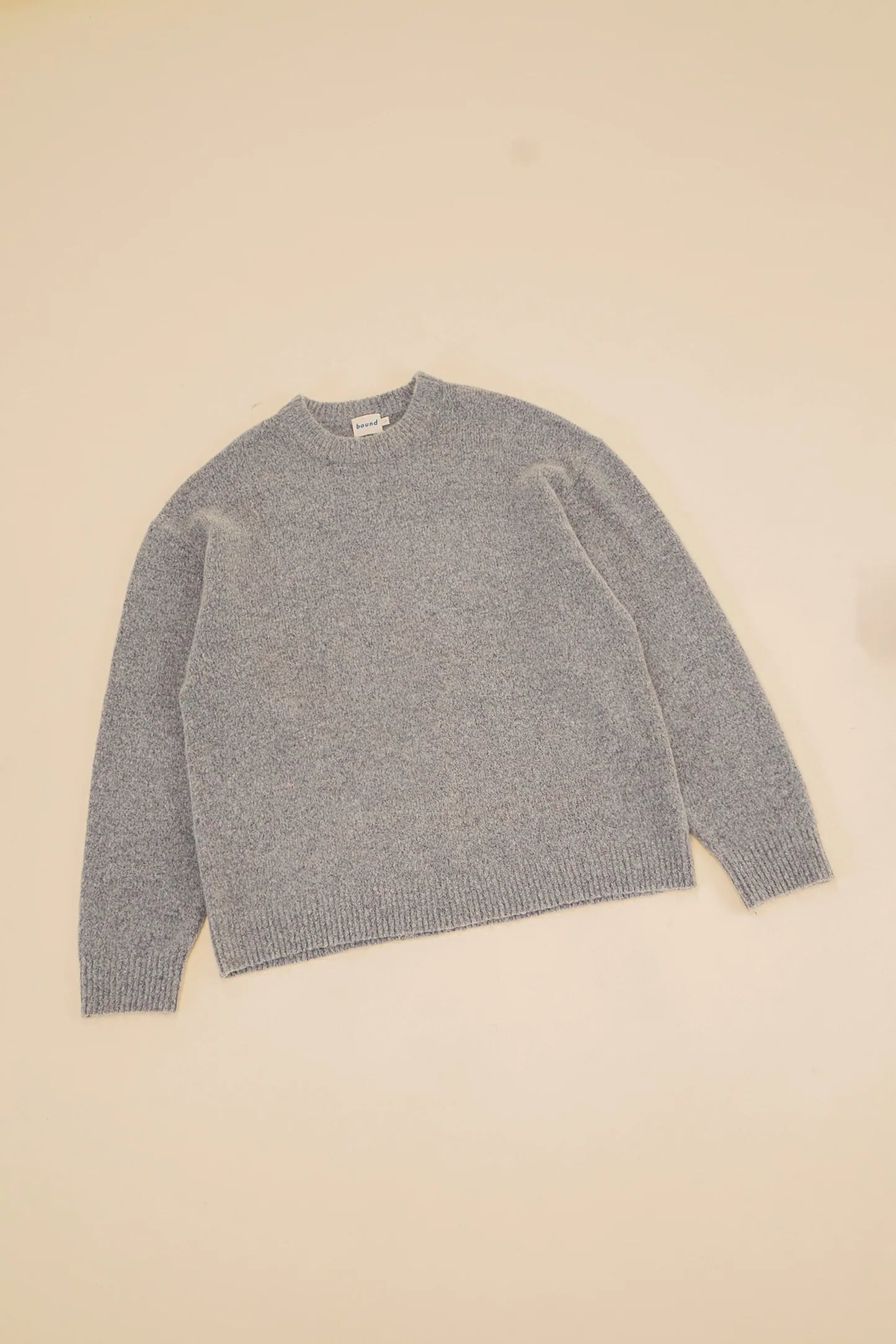 Megztinis BOUND BAXTER MOHAIR BLEND SWEATER - GREY UNISEX