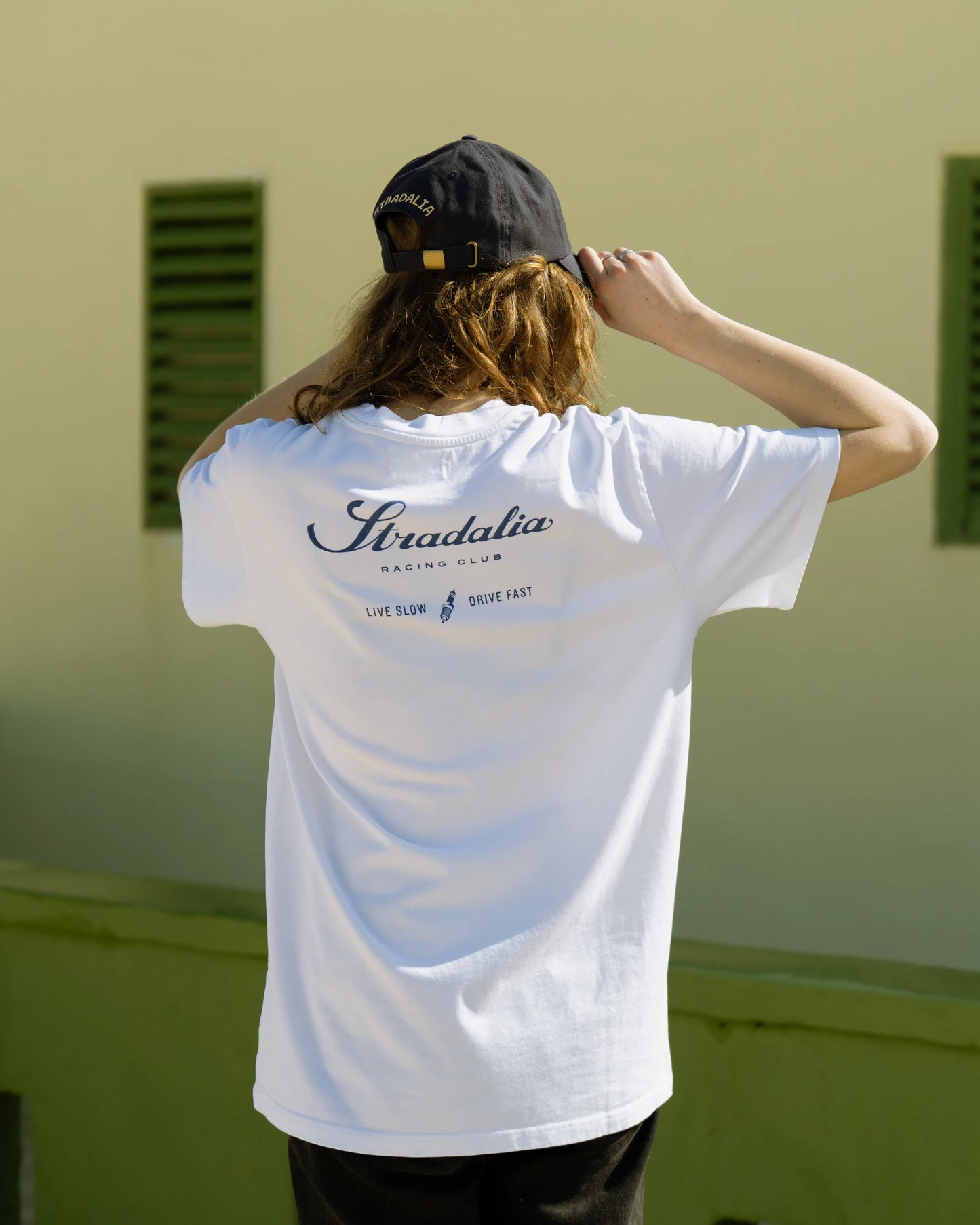 STRADALIA LIVE SLOW. DRIVE FAST TEE