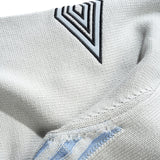 Diamond Zip-Thru Knit Grey