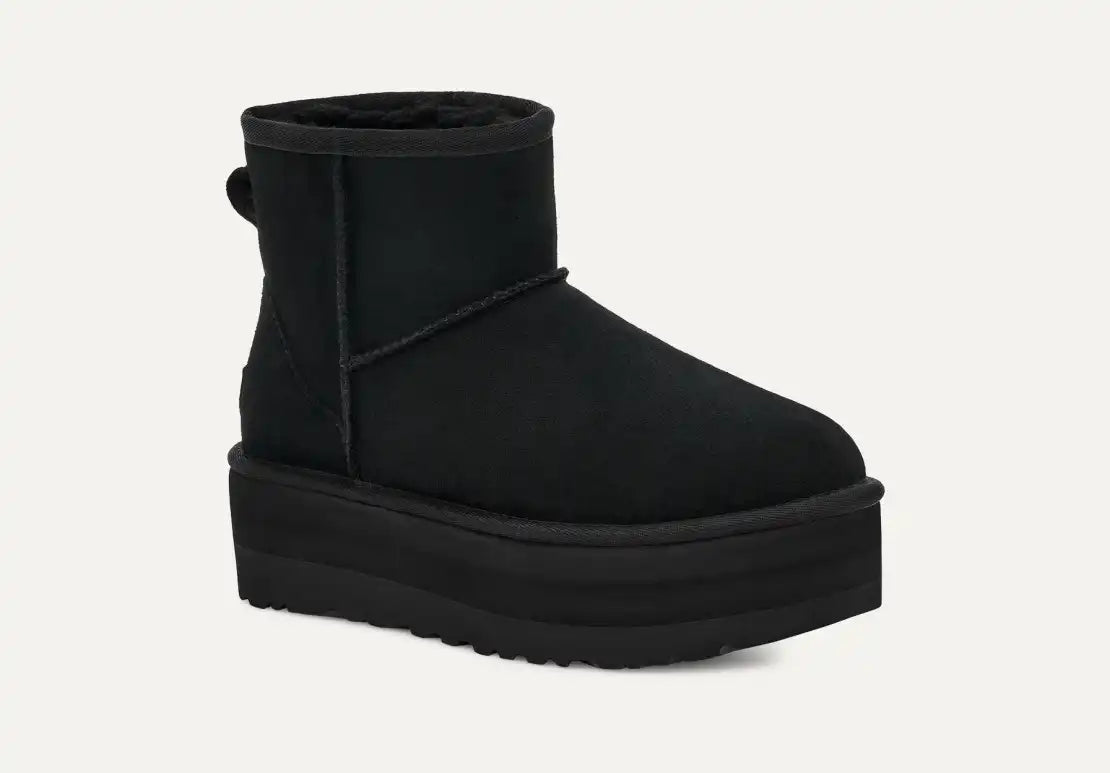 UGG CLASSIC MINI PLATFORM BLK