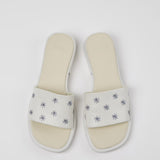 Dana White Flowers Sandals