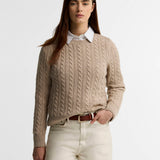 Ashdown Relaxed Wool-Blend Cable-Knit Jumper