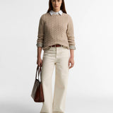 Ashdown Relaxed Wool-Blend Cable-Knit Jumper