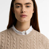 Ashdown Relaxed Wool-Blend Cable-Knit Jumper