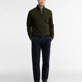 Essential Quarter-Zip Jumper Seaweed