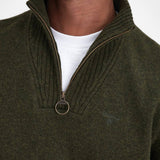 Essential Quarter-Zip Jumper Seaweed