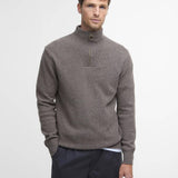 Essential Quarter-Zip Jumper Dark Stone
