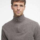 Essential Quarter-Zip Jumper Dark Stone