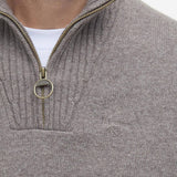 Essential Quarter-Zip Jumper Dark Stone